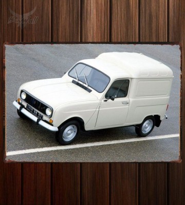 Металлическая табличка Renault 4 Fourgonnette